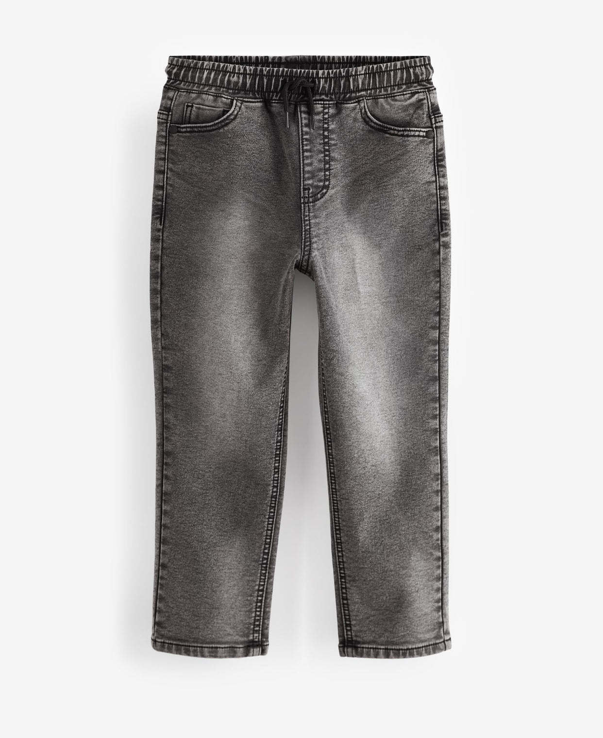 Grey Loose Fit Stretch Elasticated Waist Jeans