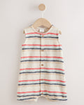 Red/Blue Stripe Jersey Baby Rompers