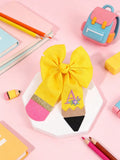 1pc Back To School Personalised Letter Bow Hair Clip