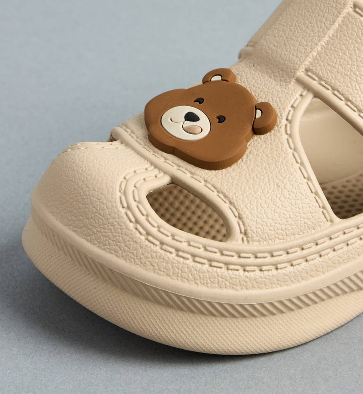 Bear Applique Clogs with Backstrap