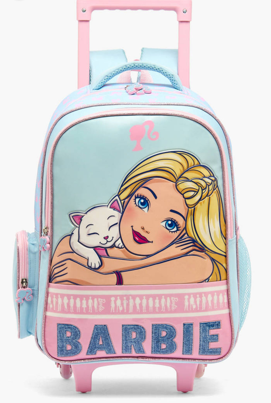 Barbie Print 5-Piece School Trolley Bag Set 16 inch