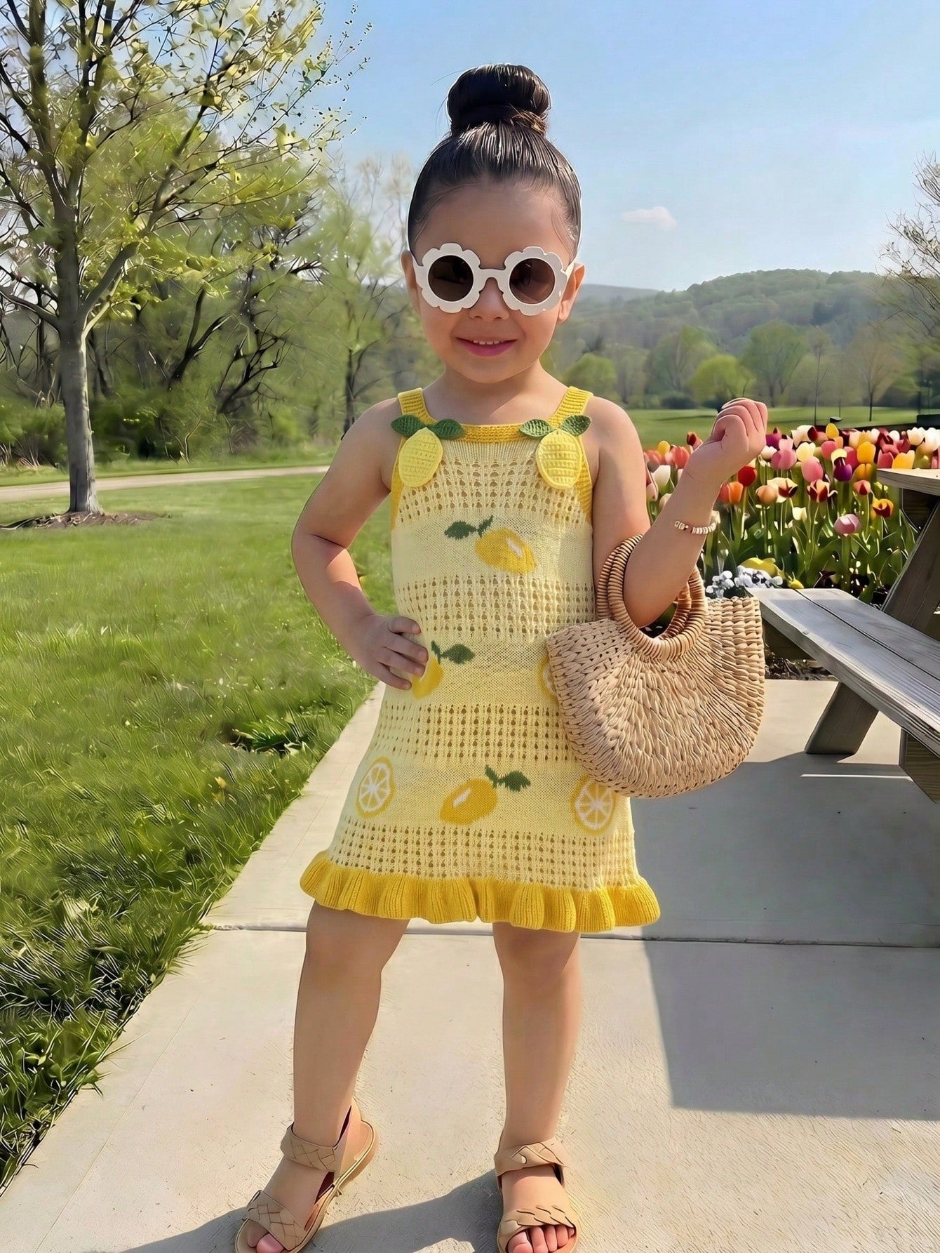 Young Girls Knitted Camisole Dress