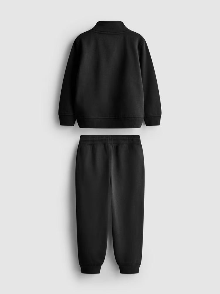 Funnel Neck Sweatshirt and Cuffed Joggers Set