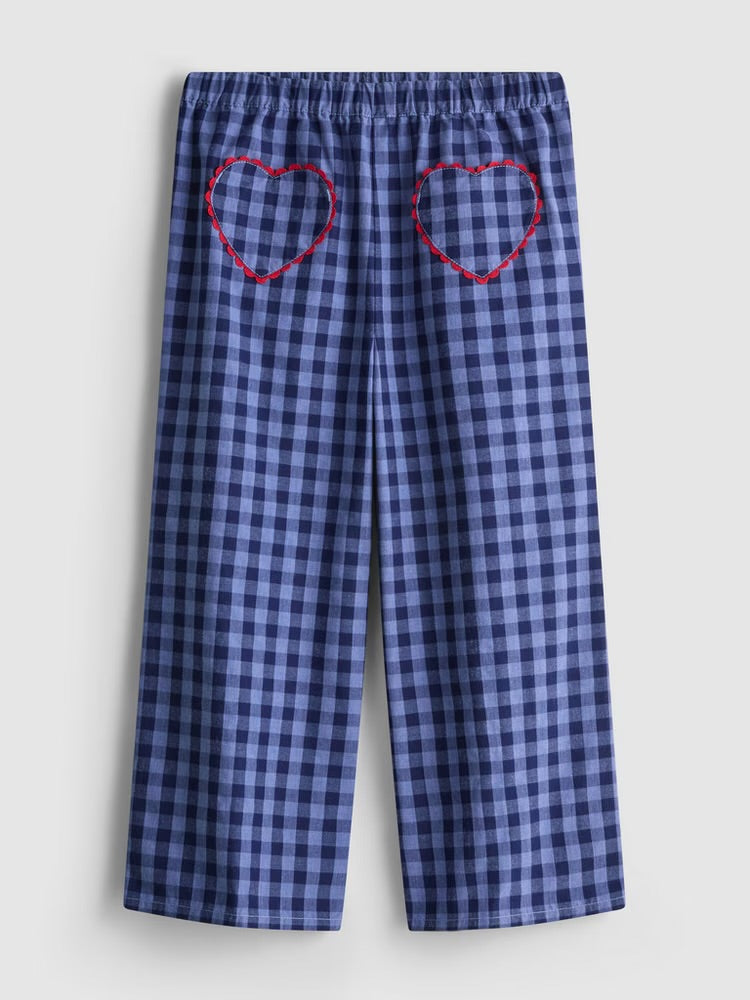 Gingham Check Trousers