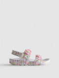 Printed Double Buckle Strap Sandals