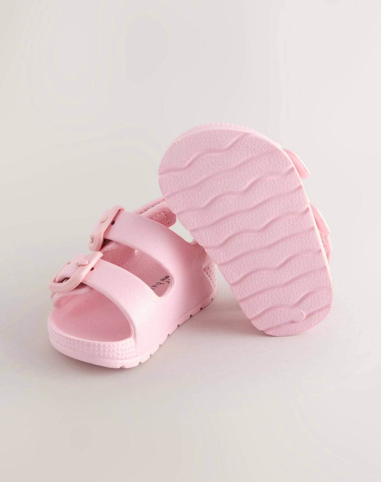 Pink Baby Double Buckle EVA Sandals
