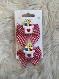 2pcs school hair clips