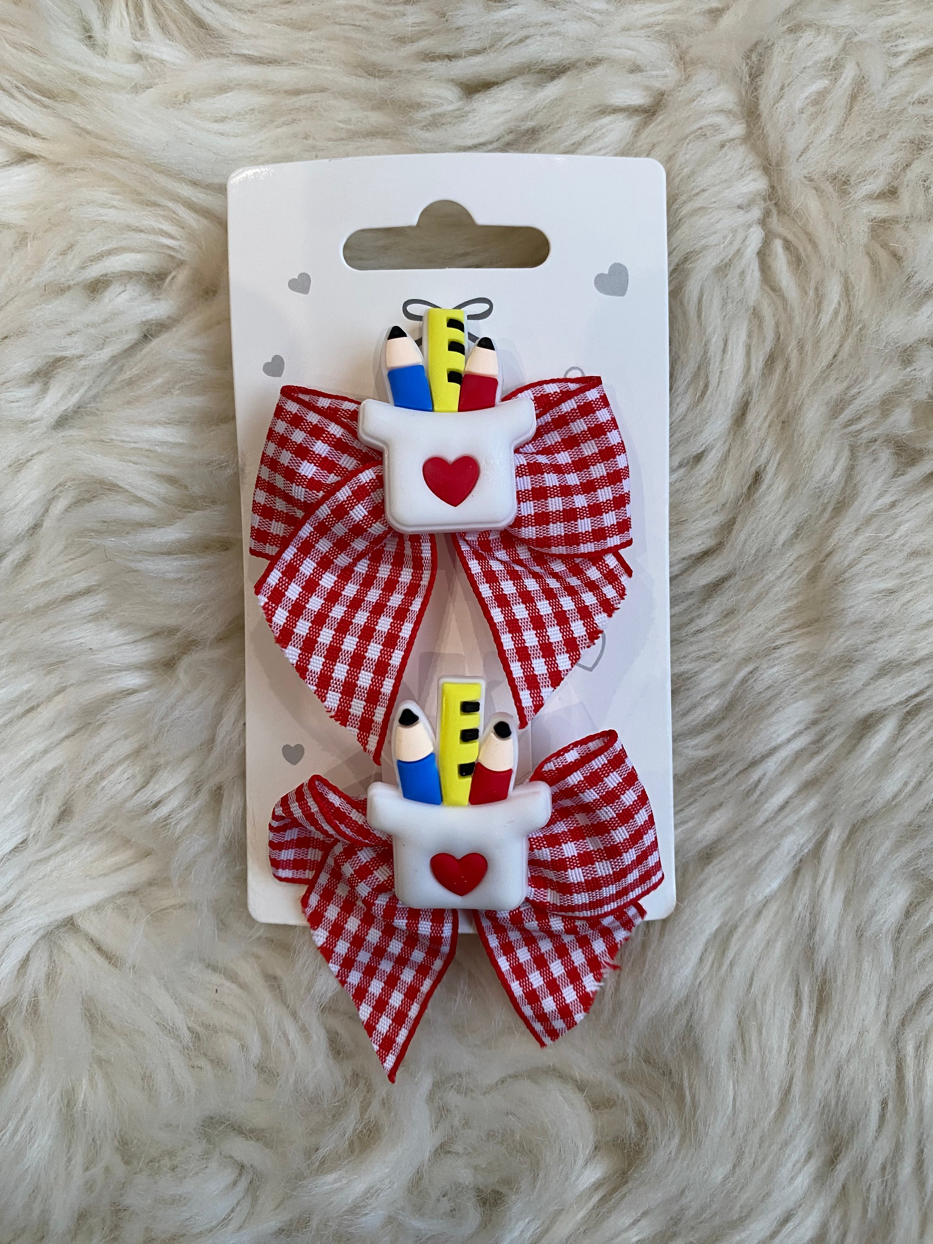 2pcs school hair clips