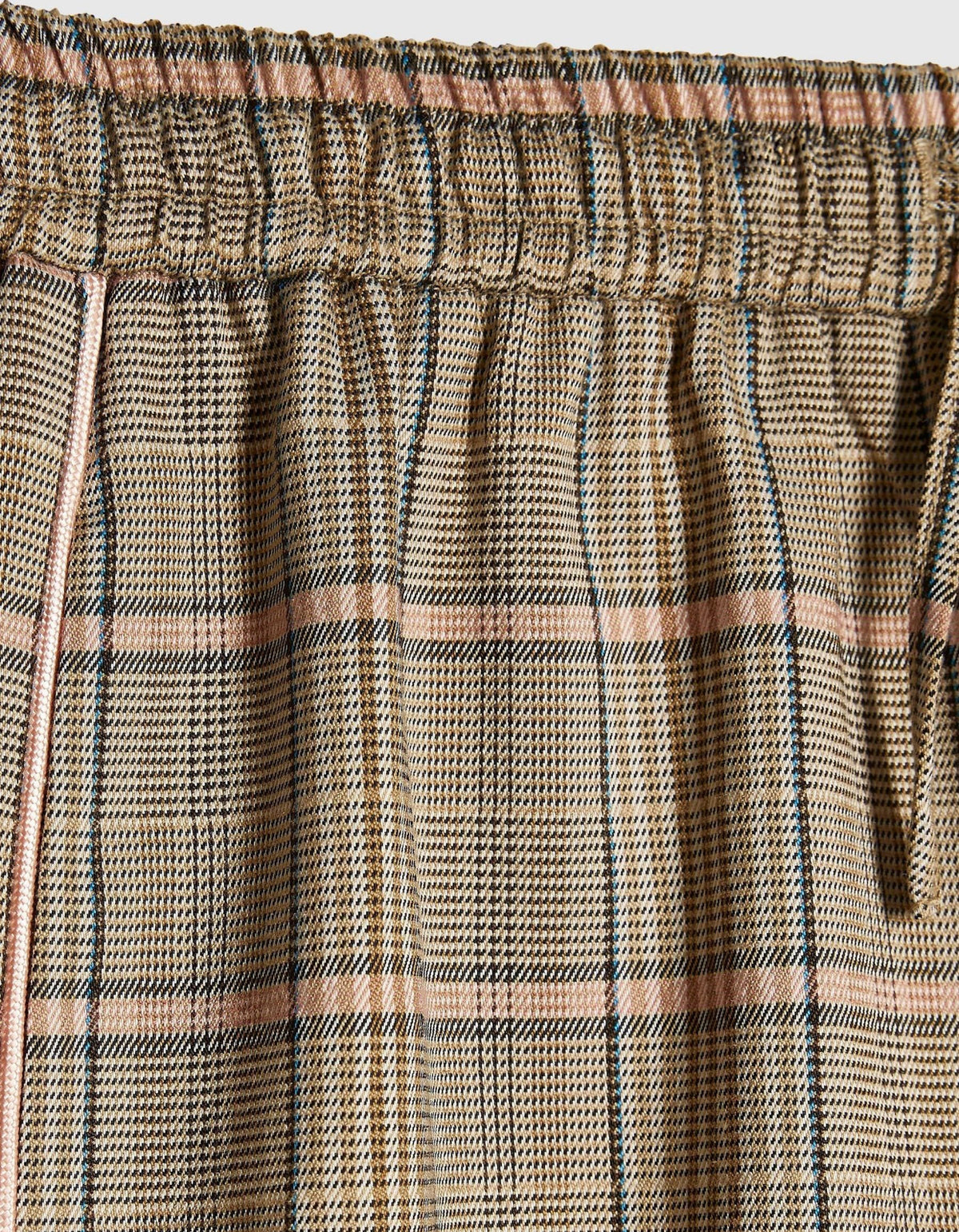 River Island Brown Checked Piping Trousers