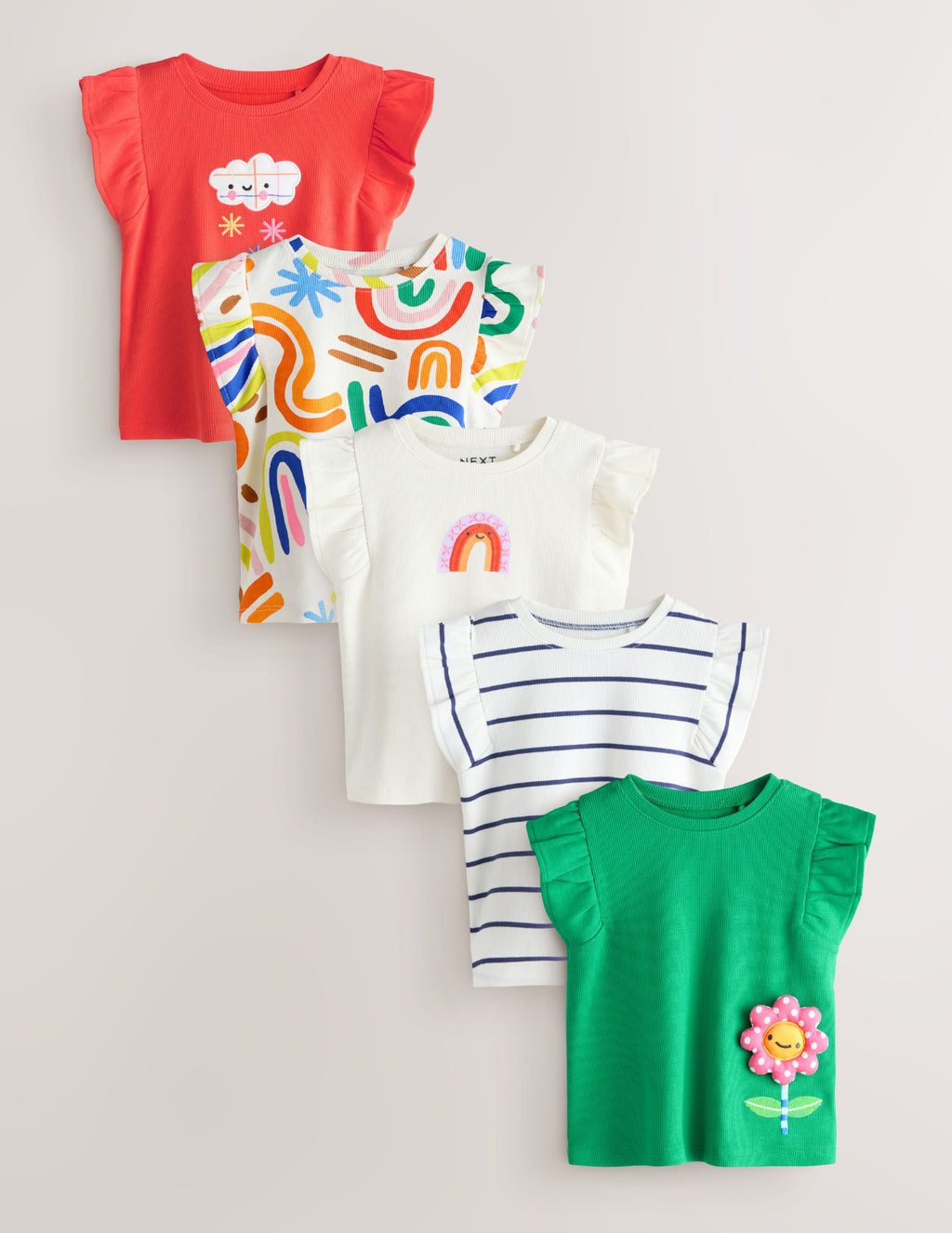 Rainbow vest 5 pack
