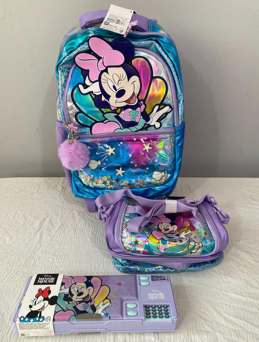 Minnie Mouse Trolly Bag Set 16 inch