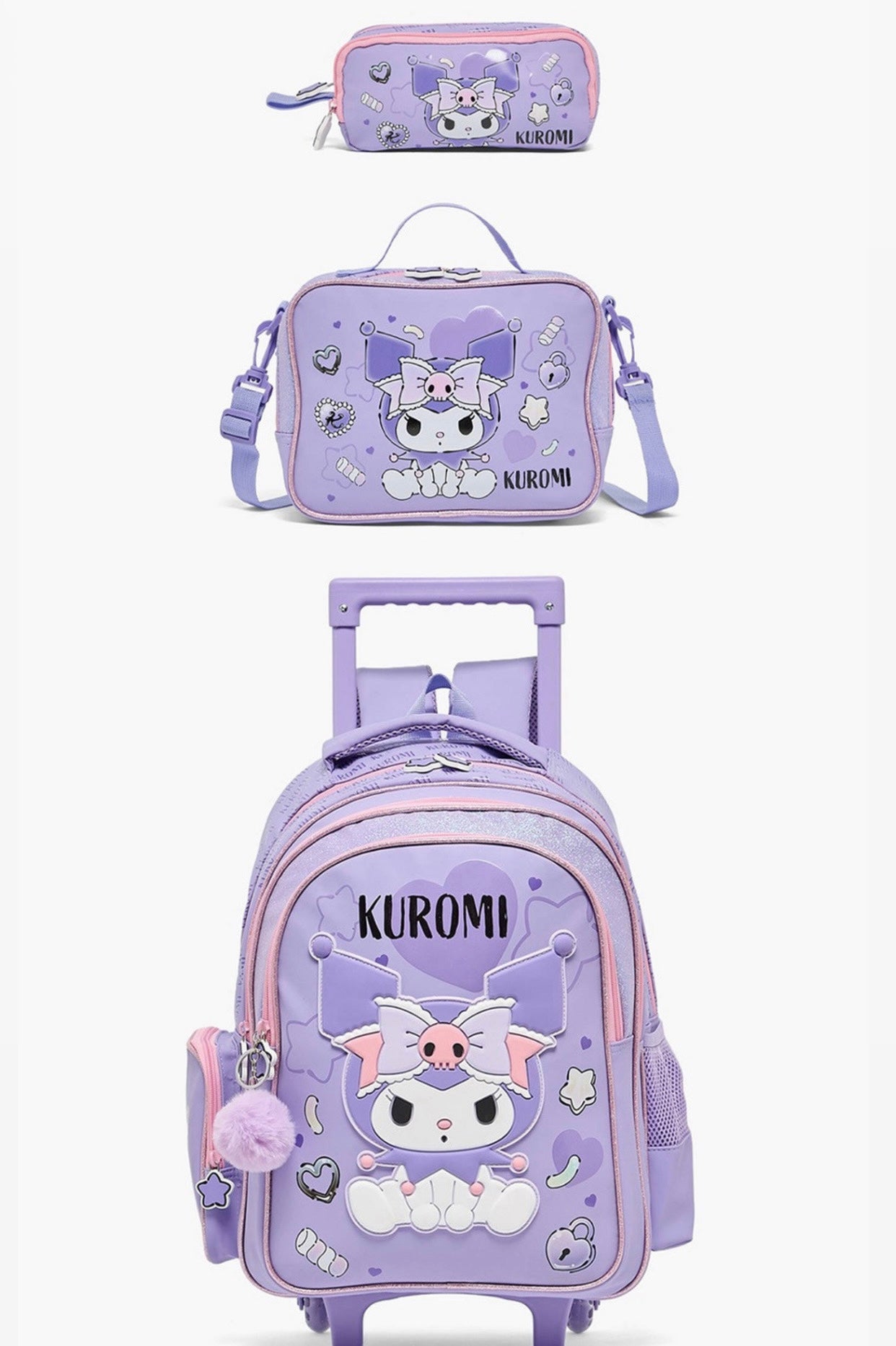 Kuromi Trolly Bag 18 inch