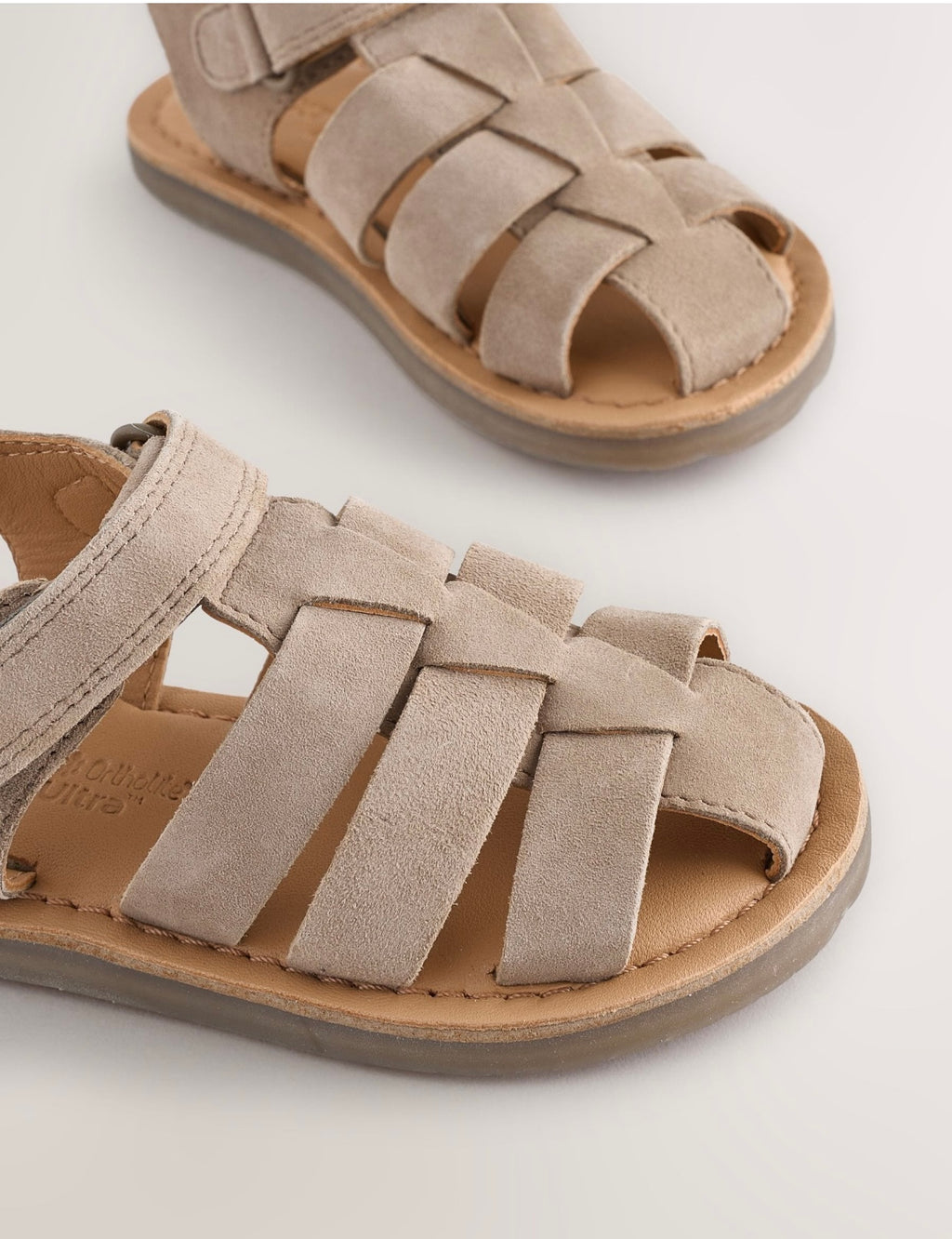 Neutral Leather Fisherman Sandals
