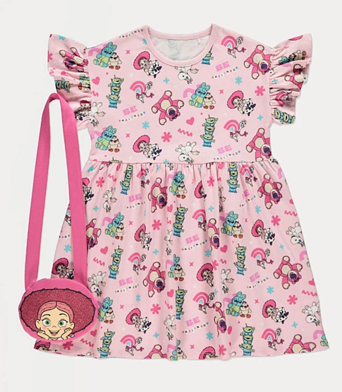 Disney Toy Story Pink Dress and Bag Outfit
