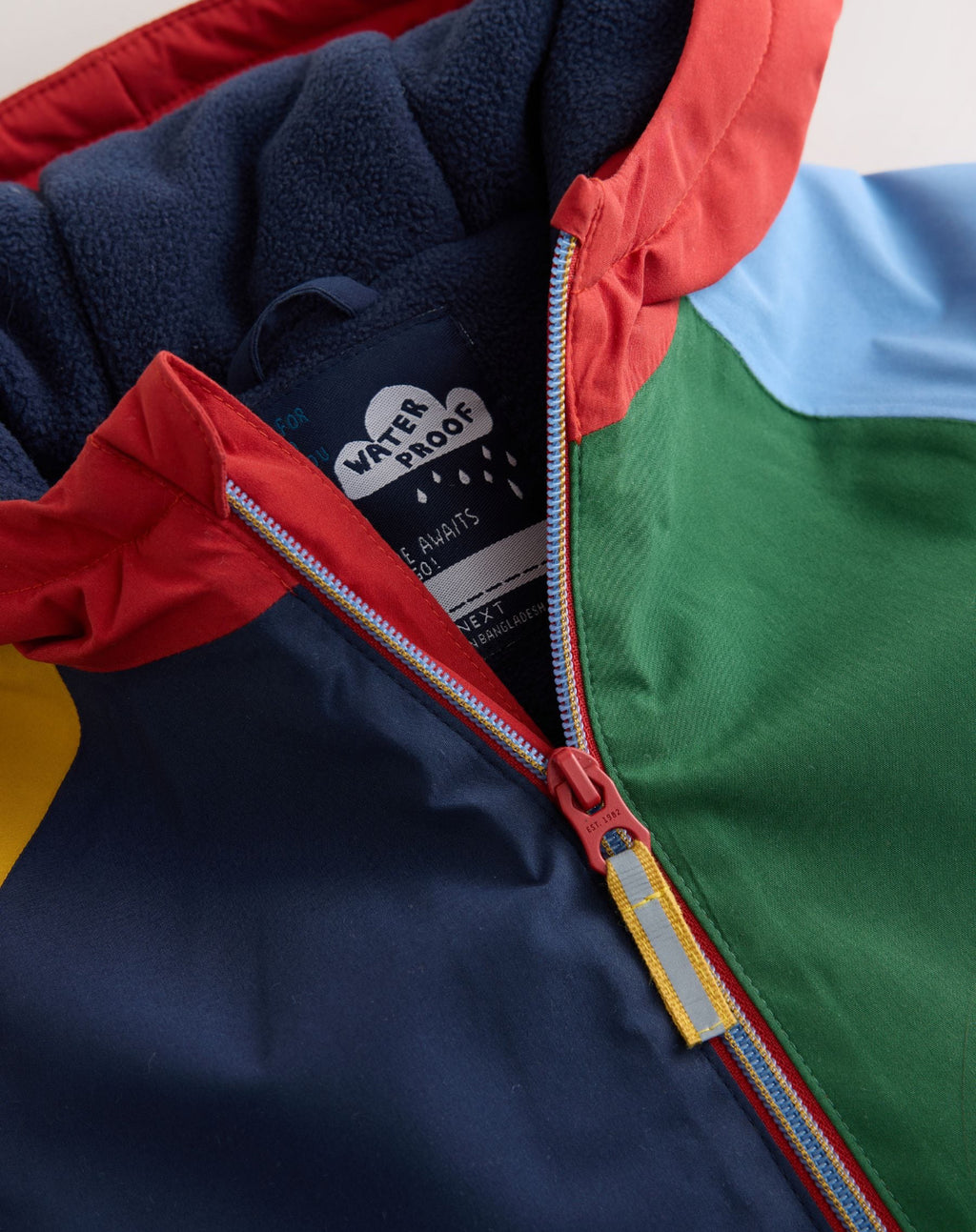 Colour Block Wadded Waterproof Puddlesuit
