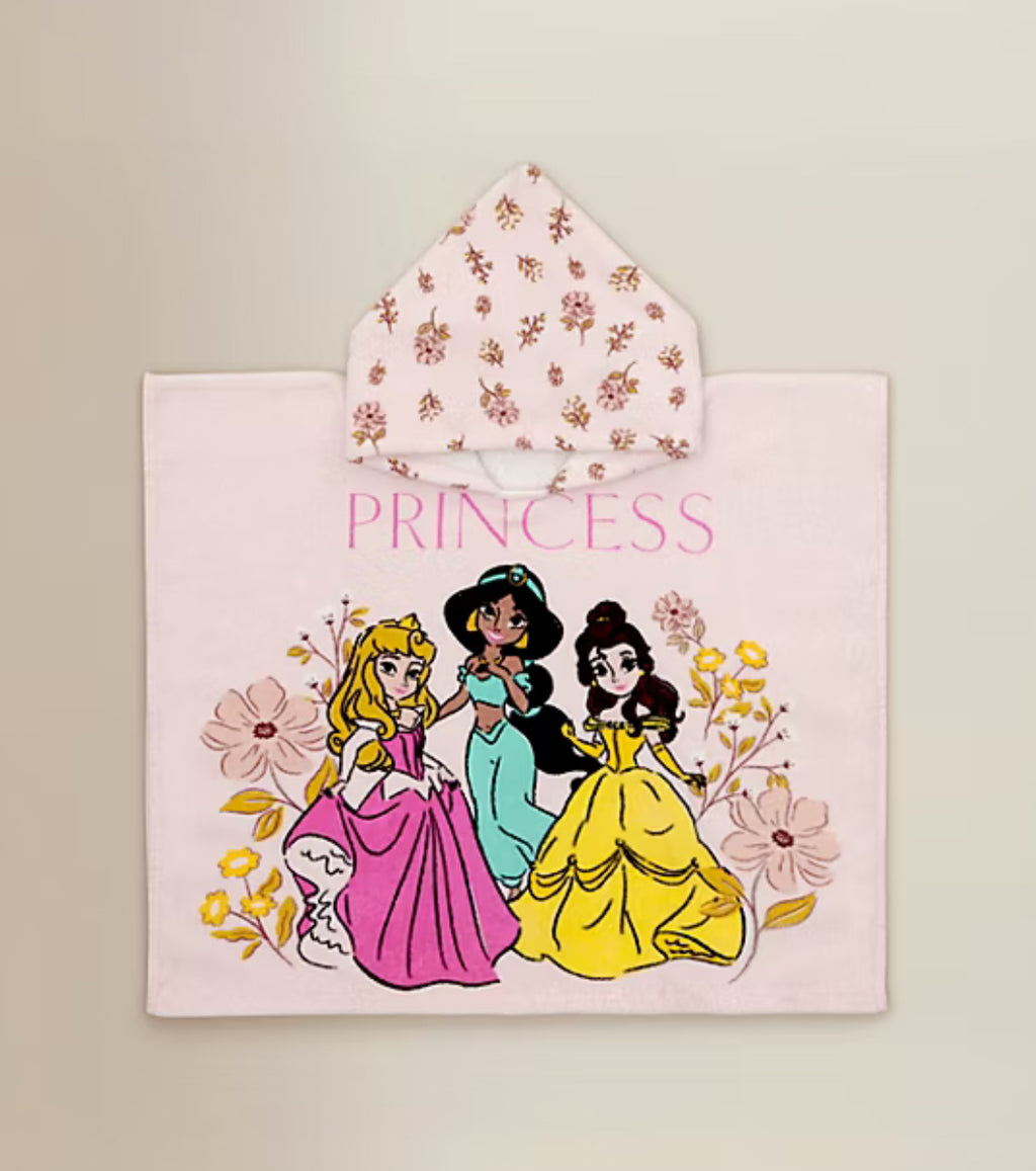 Disney Princess Pink Cotton Poncho: Up To 3y