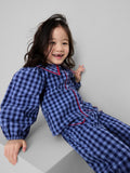 Gingham Check Ric Rac Blouse