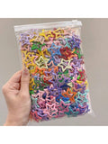 50pcs random color stars hair clips
