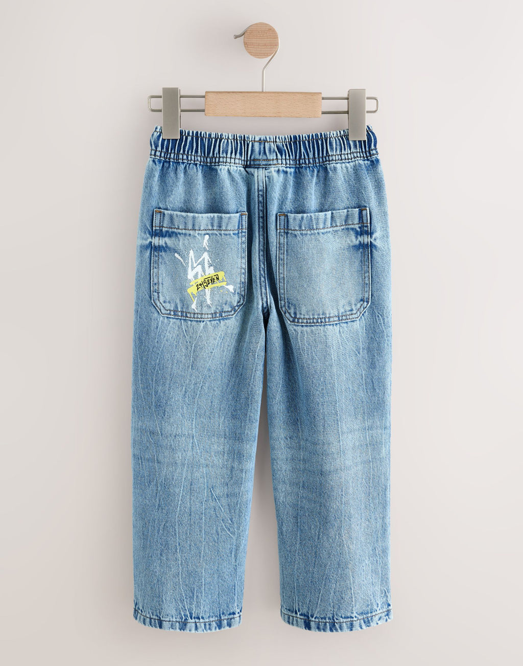 Blue Pull on Jeans