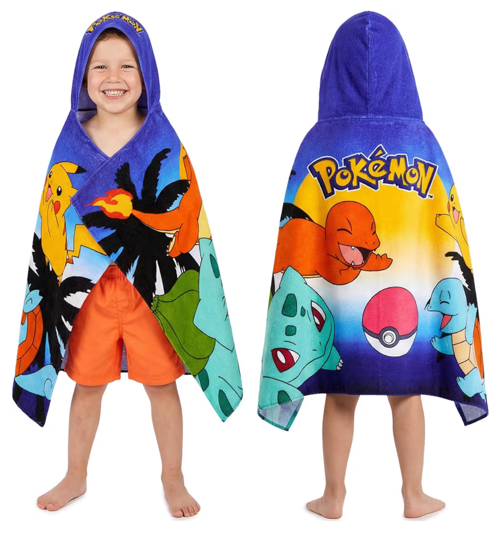 Pokemon Hooded Towels for Boys