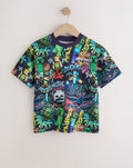 Purple All Over Print Single Minecraft T- Shirt