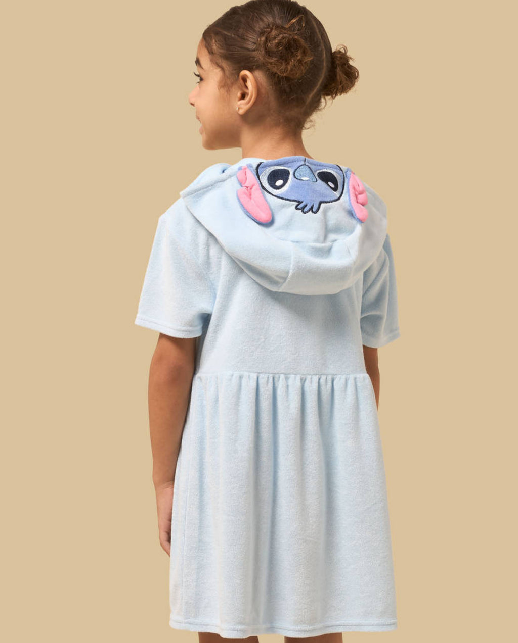 Stitch Embroidered Hooded Cover Up
