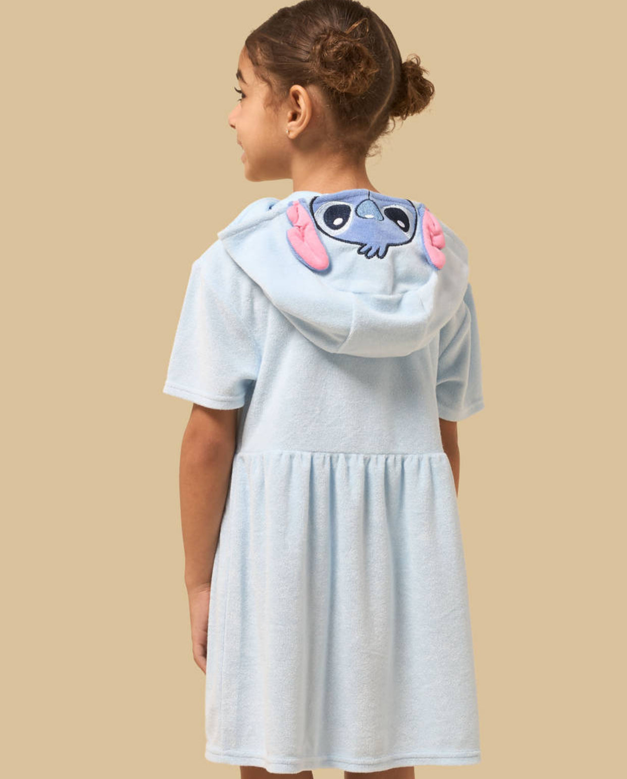 Stitch Embroidered Hooded Cover Up