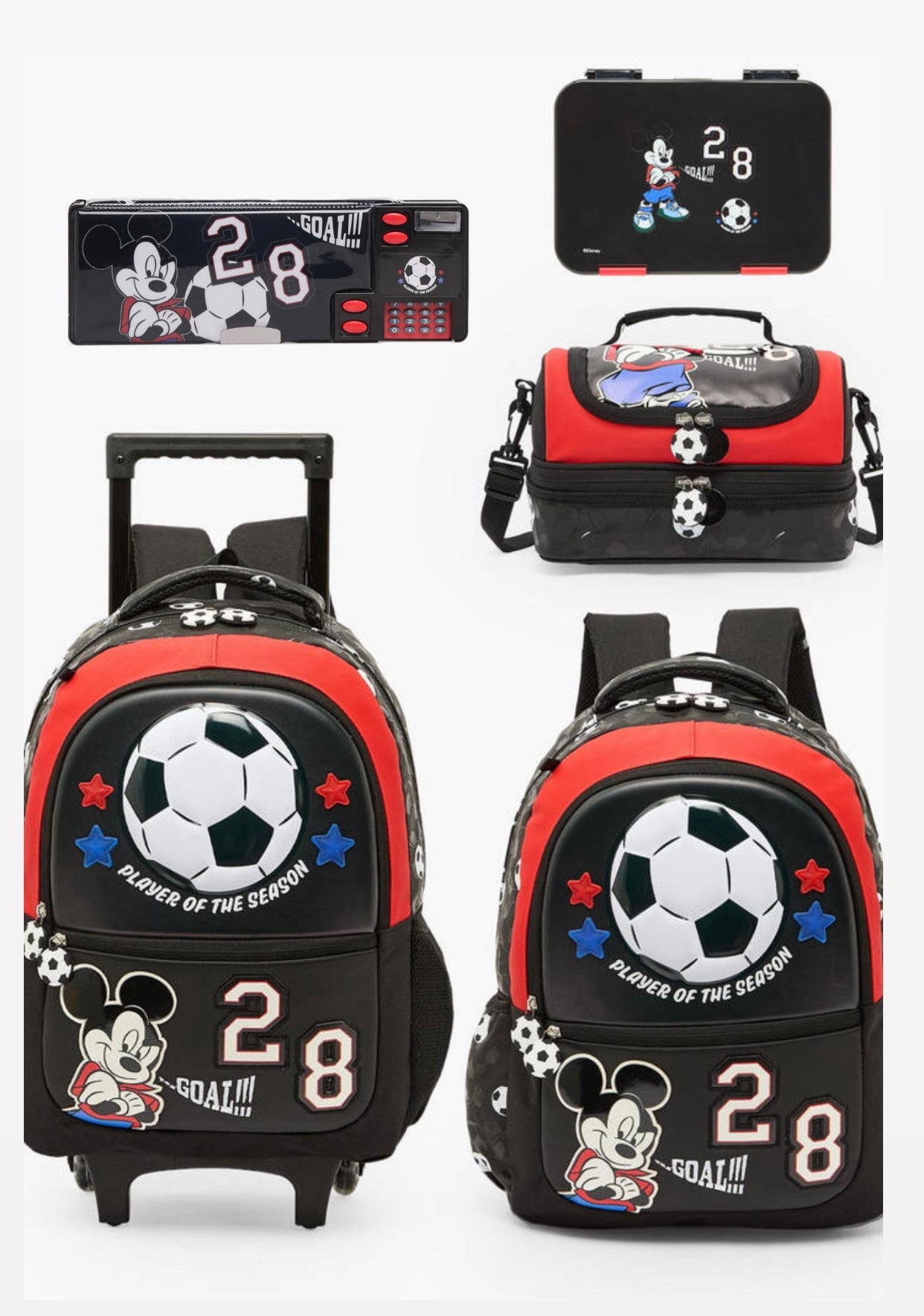 Disney Mickey Mouse Print Backpack for Boys  16 inches