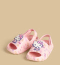 Hello Kitty Applique Slides with Hook and Loop Closure