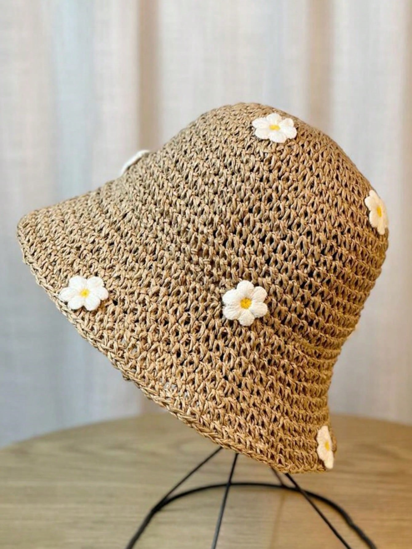 1pc Girls' Beach Straw Hat (immediate)