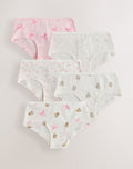 Pink Bear Print Hipster Briefs 5 Pack