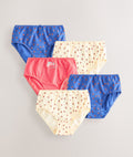 Peach Pink Ladybird Briefs 5 Pack