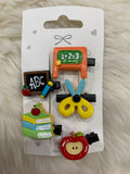 4pcs school hair clips