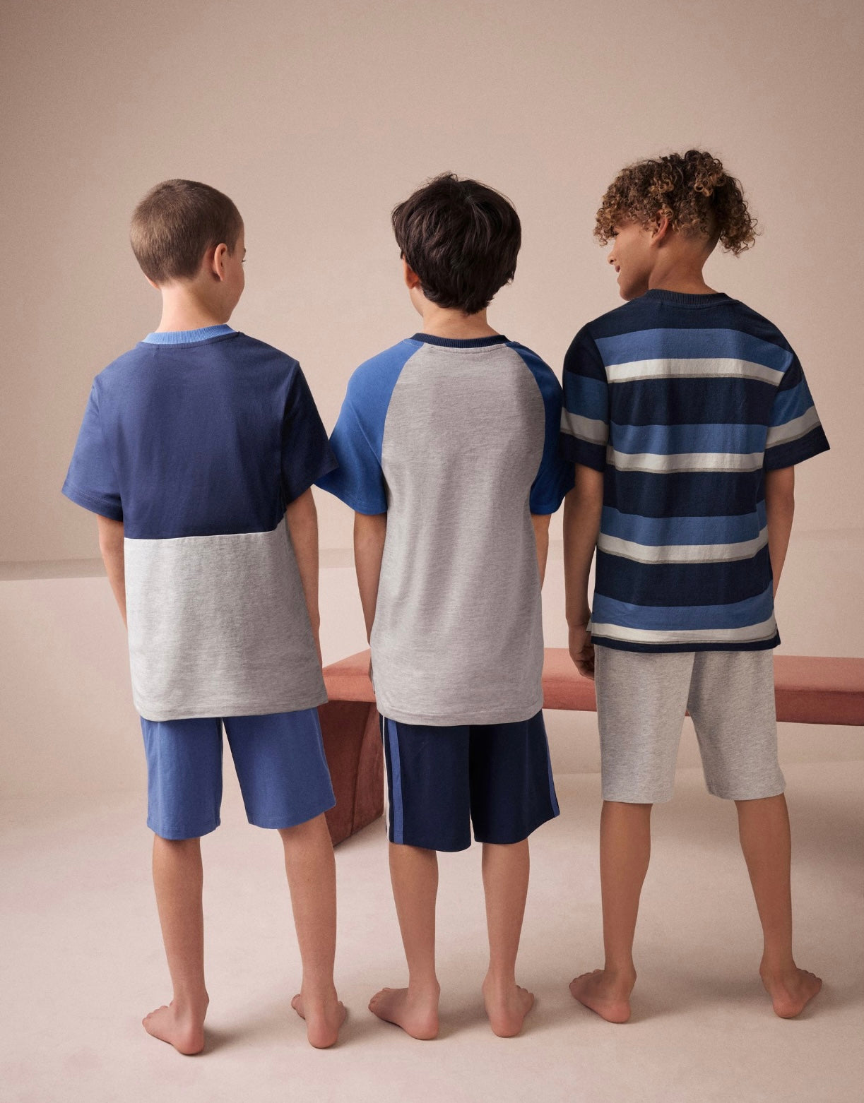 Navy/Grey Shorts Pyjamas 3 Pack