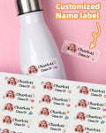 60/180/240 Pcs Personalized Photo And Name Stickers (Waterproof/Oil-proof)