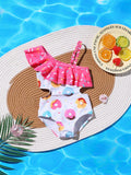Baby Girl Donuts Swimsuit