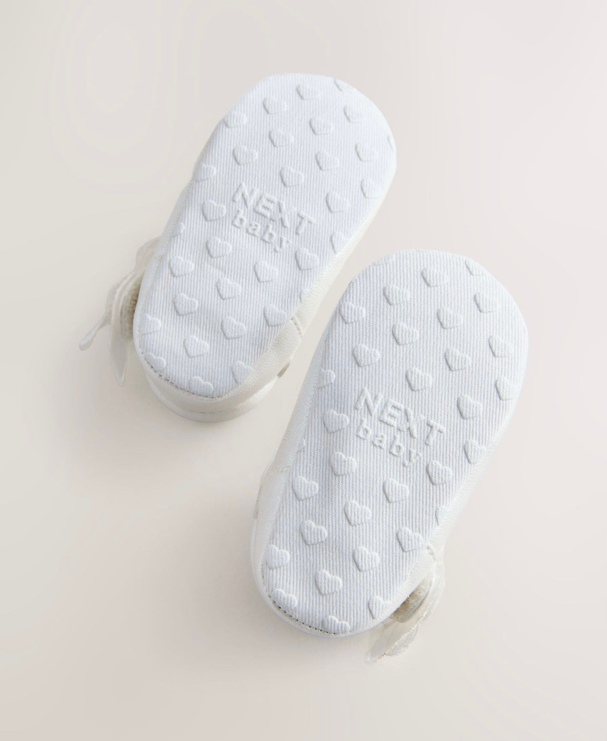 White Shimmer Butterfly Mary Jane Baby Shoes