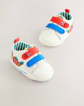 White Veggies Touch Fastening Baby Trainers