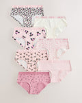 Pink/Cream Hipsters Briefs 7 Pack