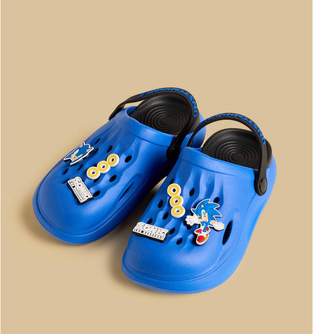 Sonic the Hedgehog Applique Clogs