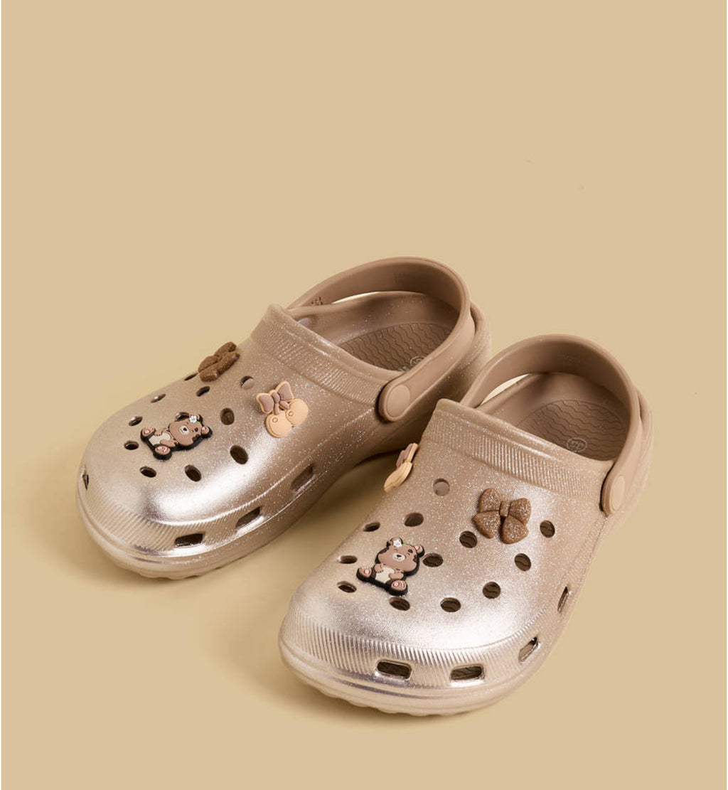 Teddy Accent Clogs with Backstrap