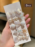 5pcs Ocean Hair Clips Set
