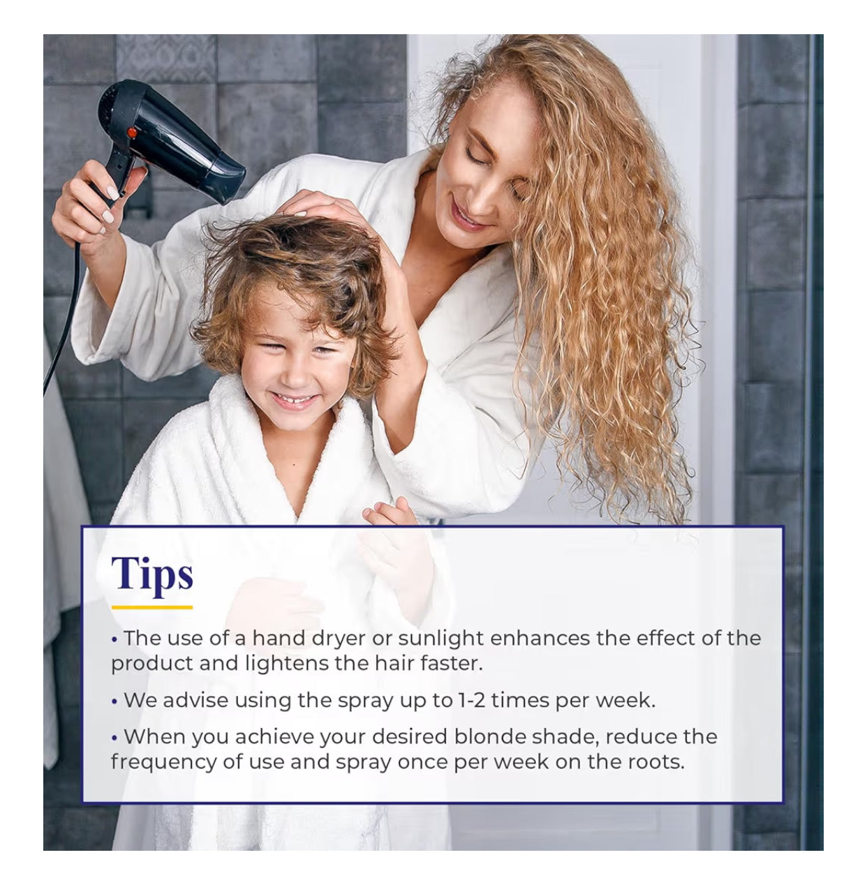 Premium Children’s Blonde Hair Lightening Spray with Natural Camomile Extract