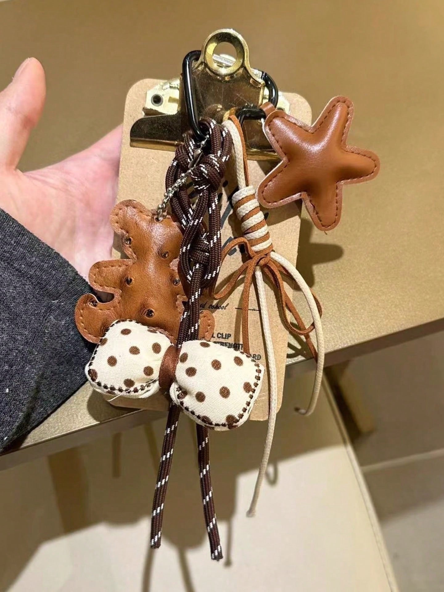 1pc Cute Bear-Star Bag chain