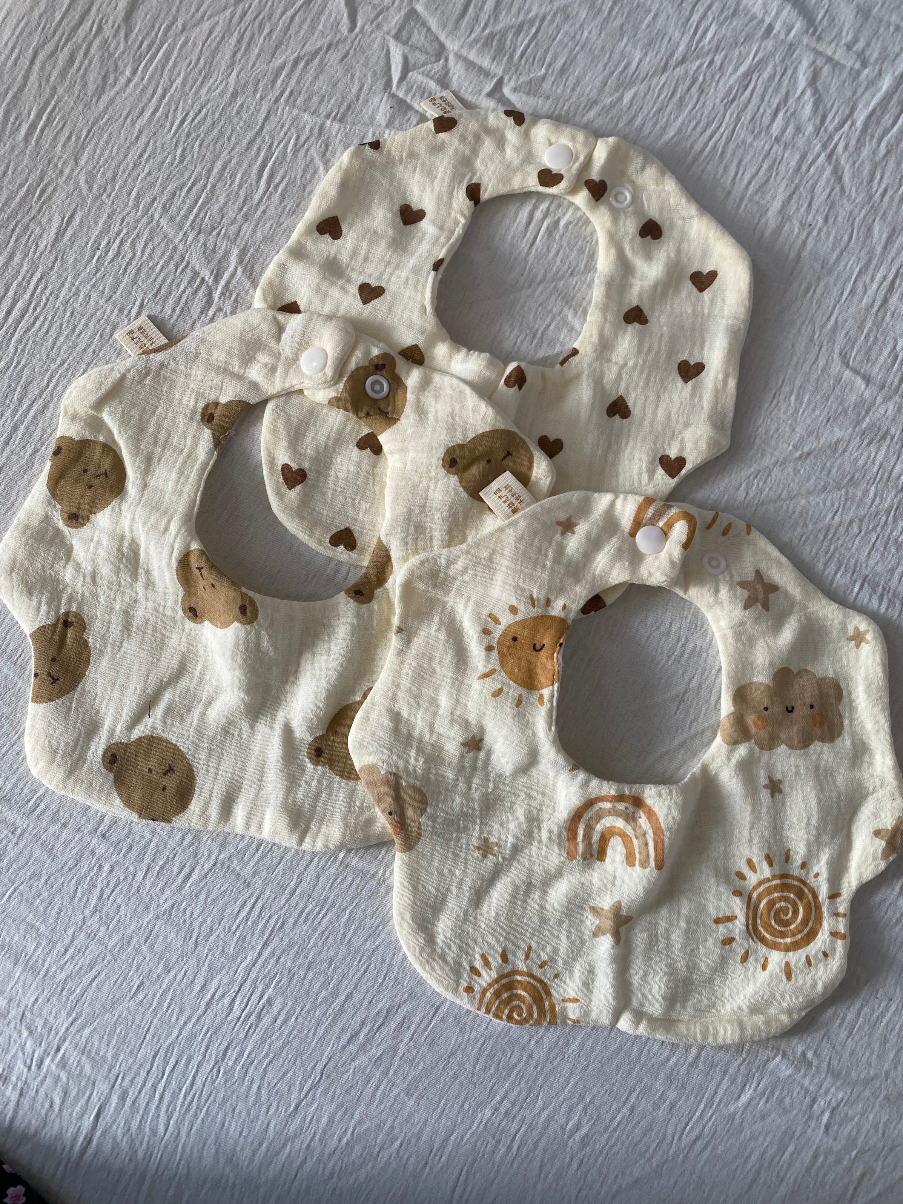 3pcs Baby Bibs Set (immediate)