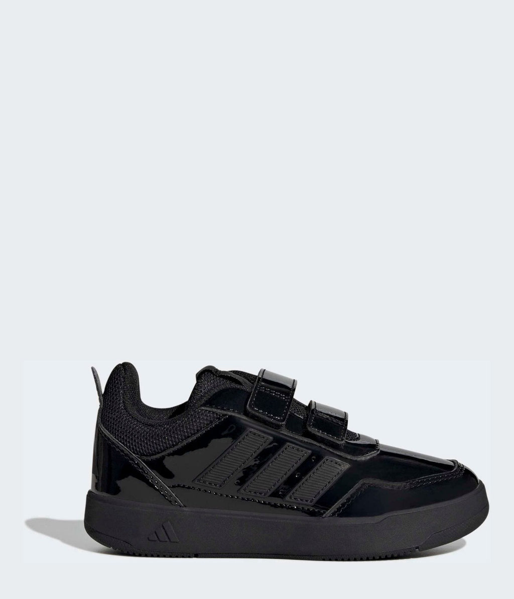 adidas Patent Black Hook and Loop Tensaur Sport 3.0 Junior Trainers