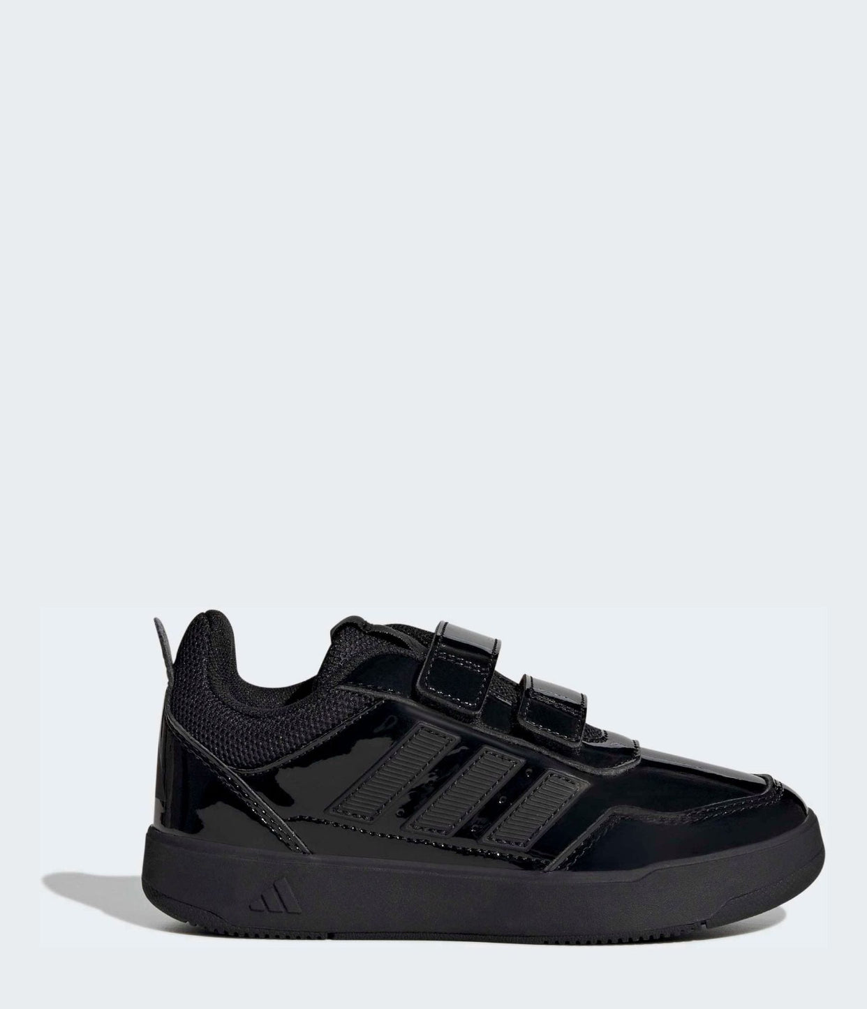 adidas Patent Black Hook and Loop Tensaur Sport 3.0 Junior Trainers