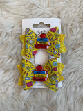 2pcs school hair clips