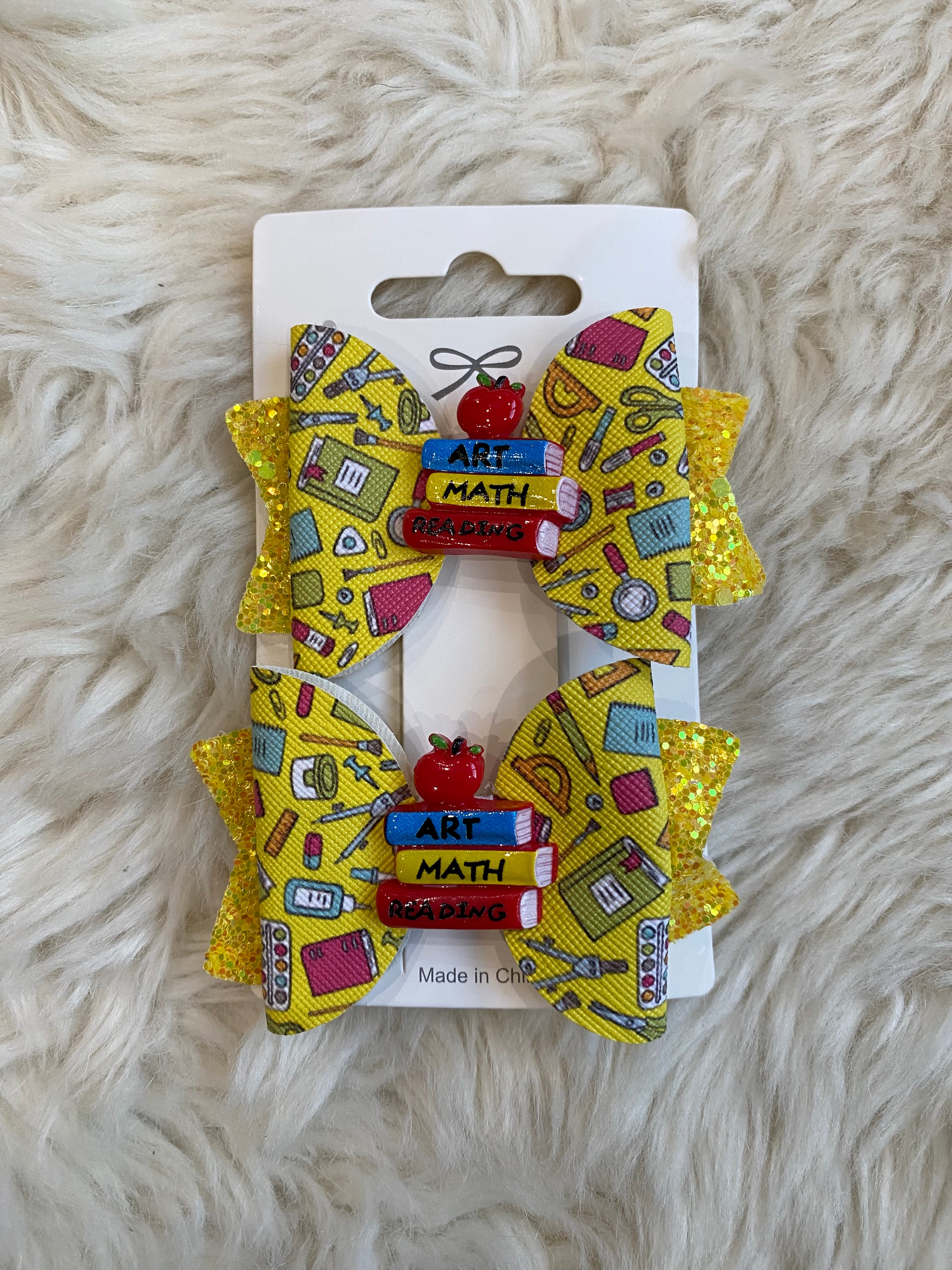 2pcs school hair clips