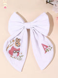 1pc Letter Embroidered Hair Clip